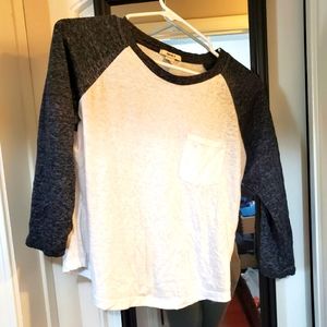 Forever 21 Crop top raglan tee